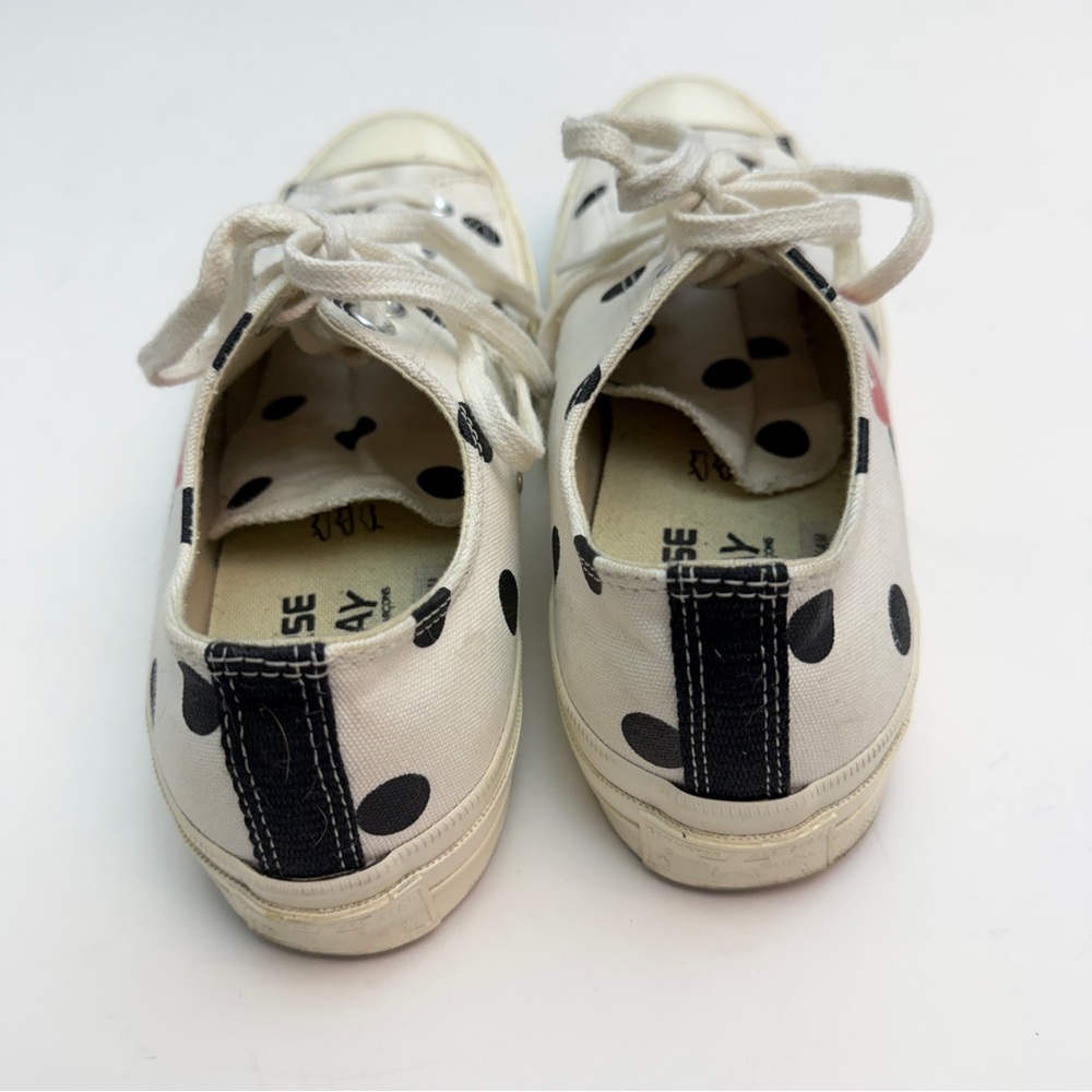 Comme des Garçons PLAY x Converse Chuck Taylor Low-Top Sneakers, Women Size 10 - Picture 6 of 8